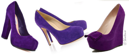 Purple Wedge Heels