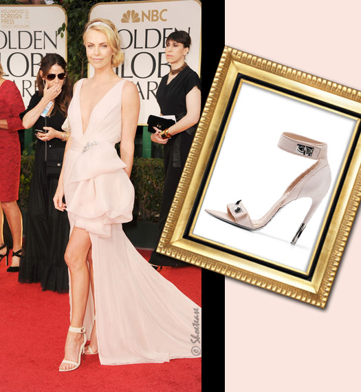 Celebrity Shoe Style - Going Nude at the Golden Globes!