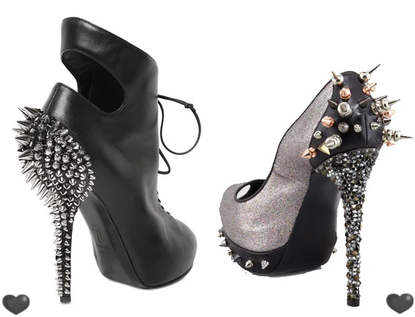 Ruthie Davis Giuseppe Zanotti Spiked Heels from Fall 2012