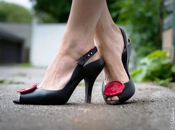 Toronto Street Style - Westwood X Melissa Wax Seal Shoes
