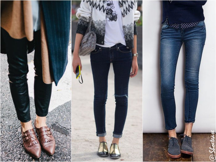 black shoes to wear with skinny jeans