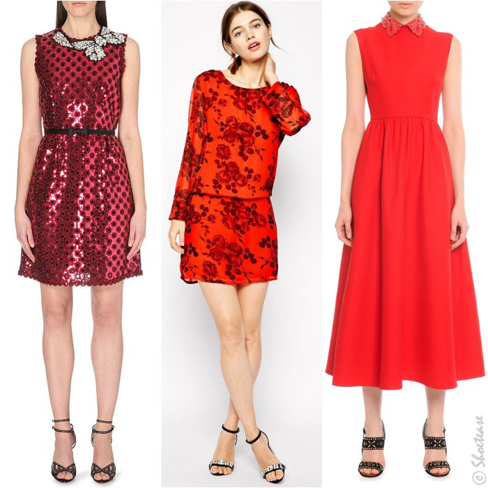 What shoe colour goes best with a red dress? - Quora
