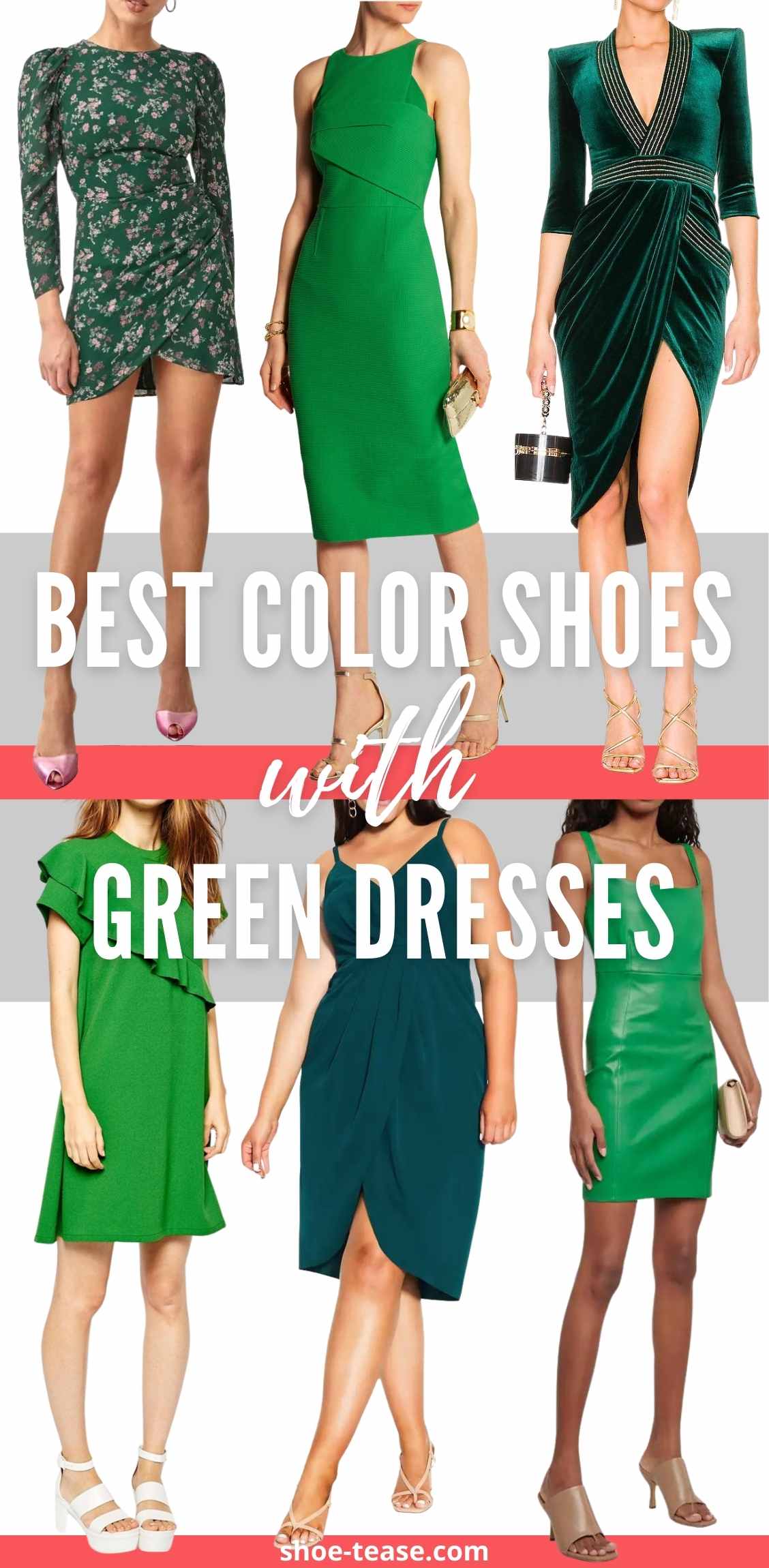 10 Best Shoe Colors To Wear With A Green Dress