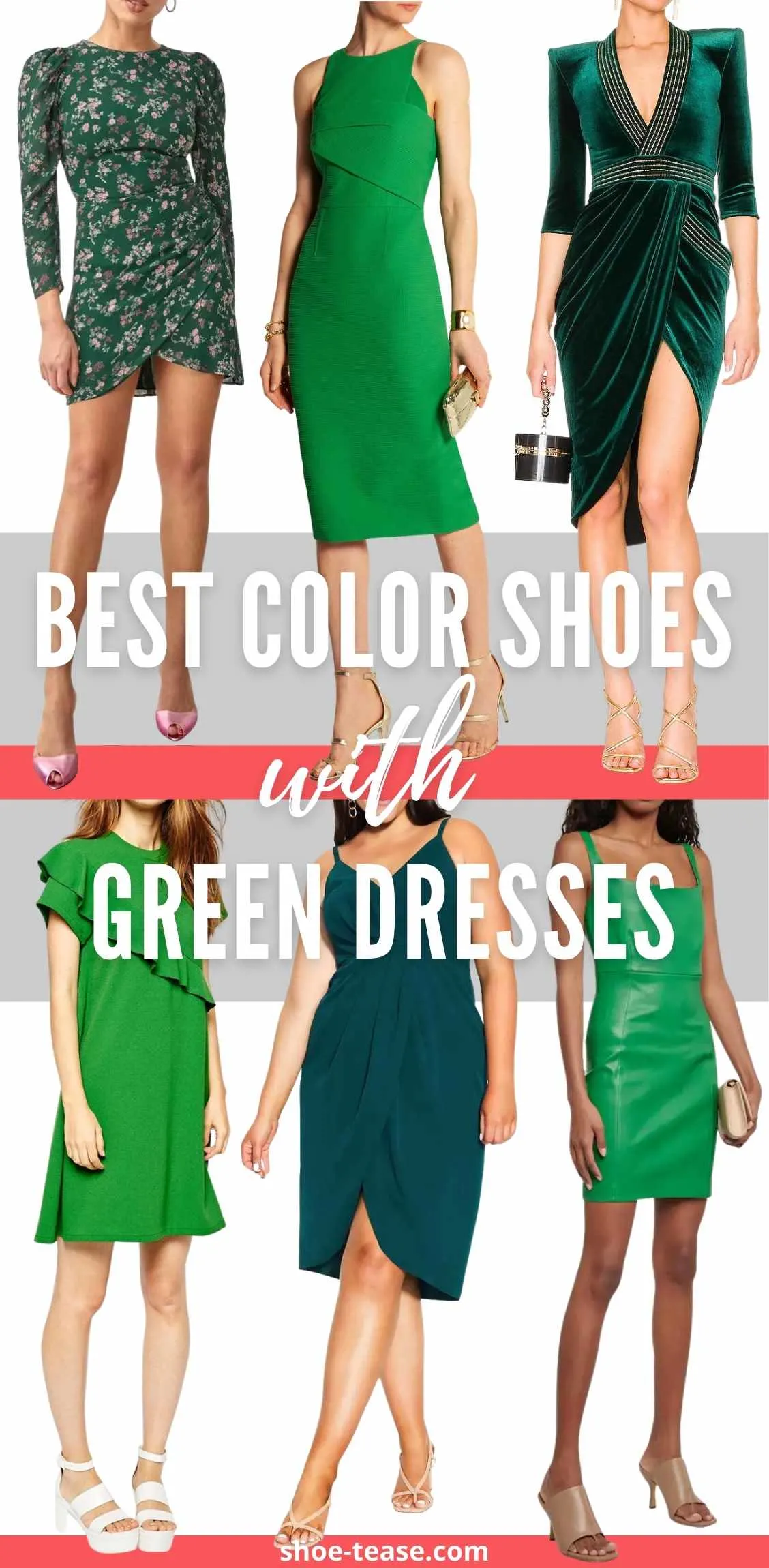 Hals eksil sensor Go Green! 10 Best Color Shoes to Wear with Green Dresses & Emerald Outfits