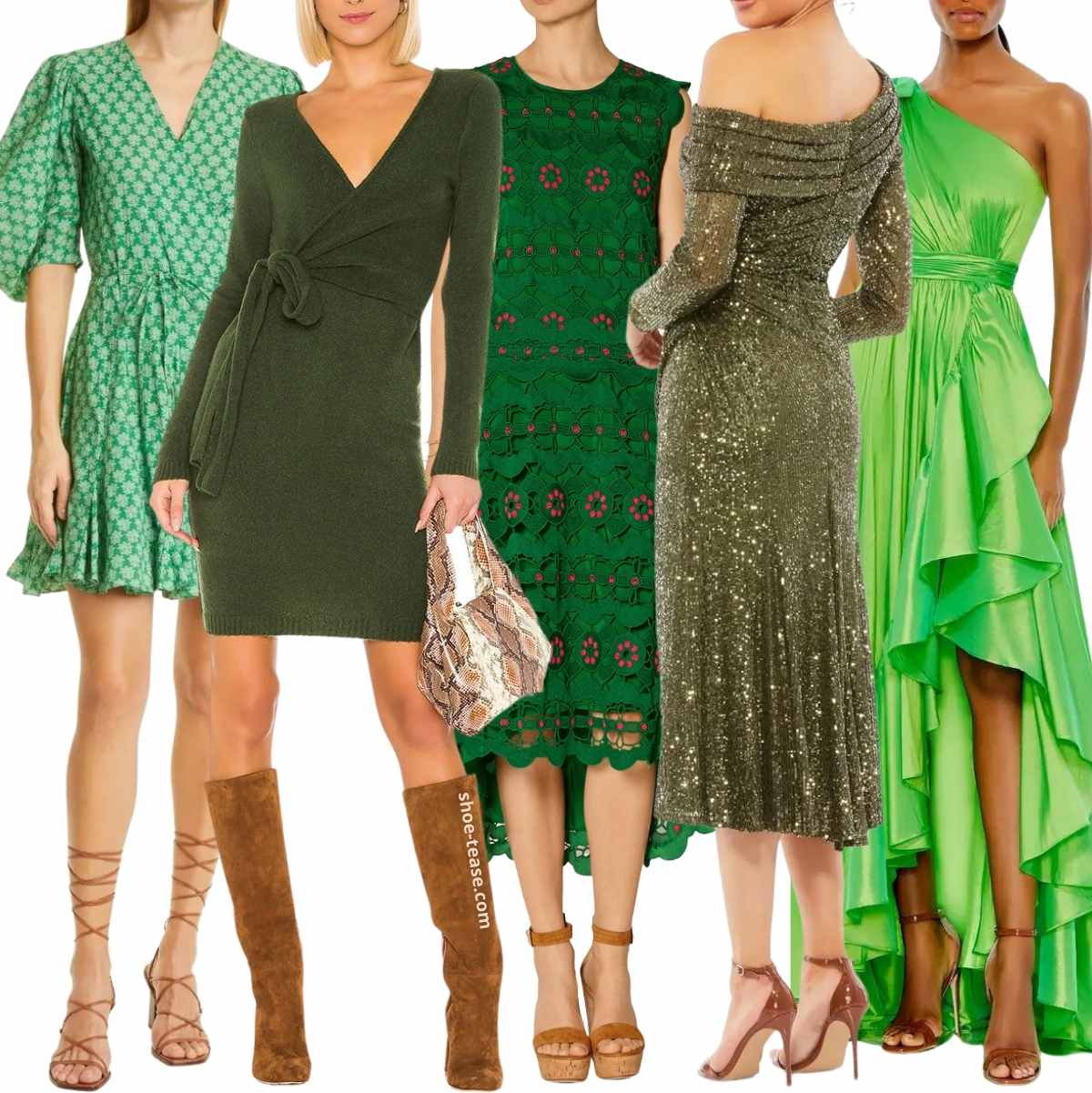 Buy > heels that go with green dress > in stock