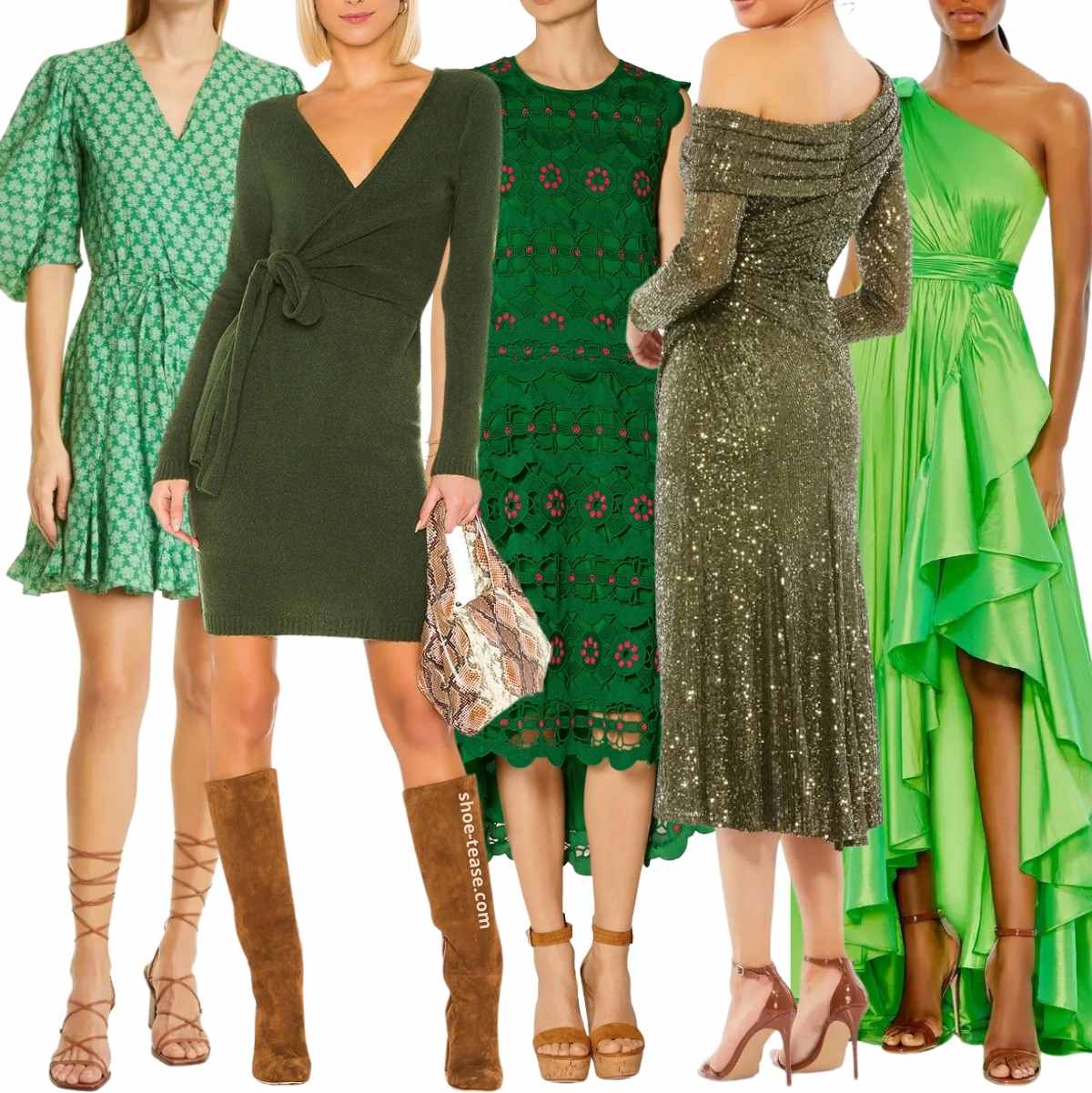 Best Color Shoes To Wear With Green Dress