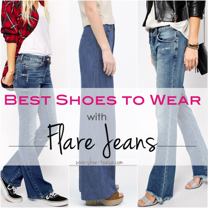 flare pants with sneakers