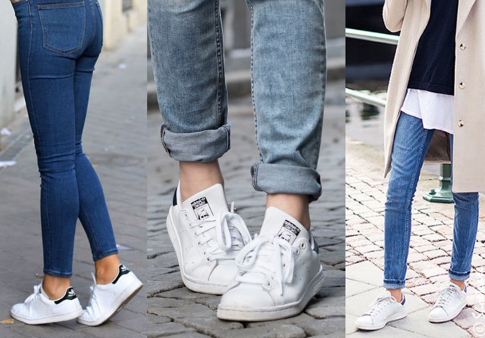 adidas sneakers with jeans