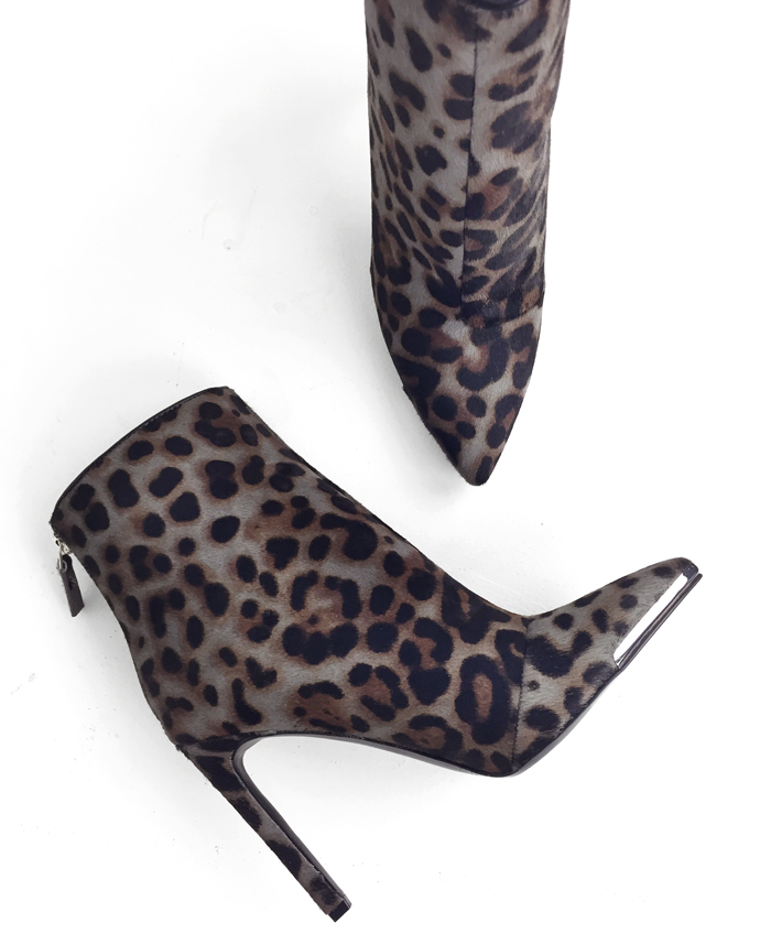 nine west leopard ankle boots