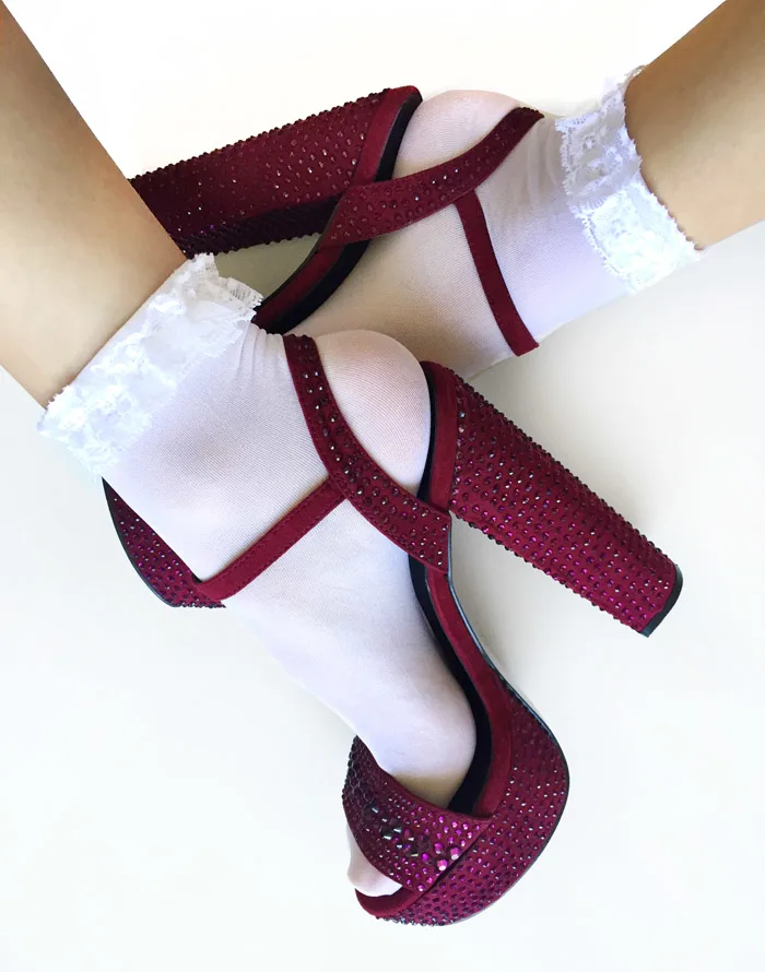 IMVU MESH FILE: Strappy Heels With Removable Socks - Etsy
