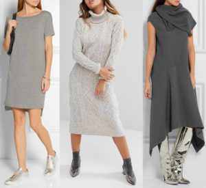 What Color Shoes to Wear with Grey Dress Outfit