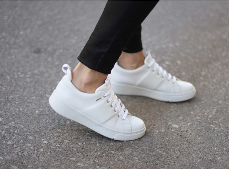 Waterproof White Sneakers - Geox Amphibiox