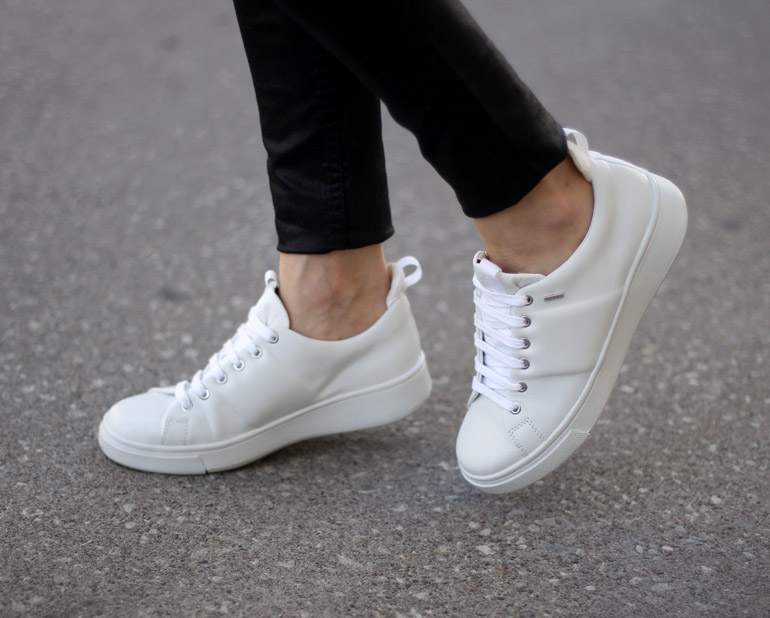 Waterproof White Sneakers - Geox