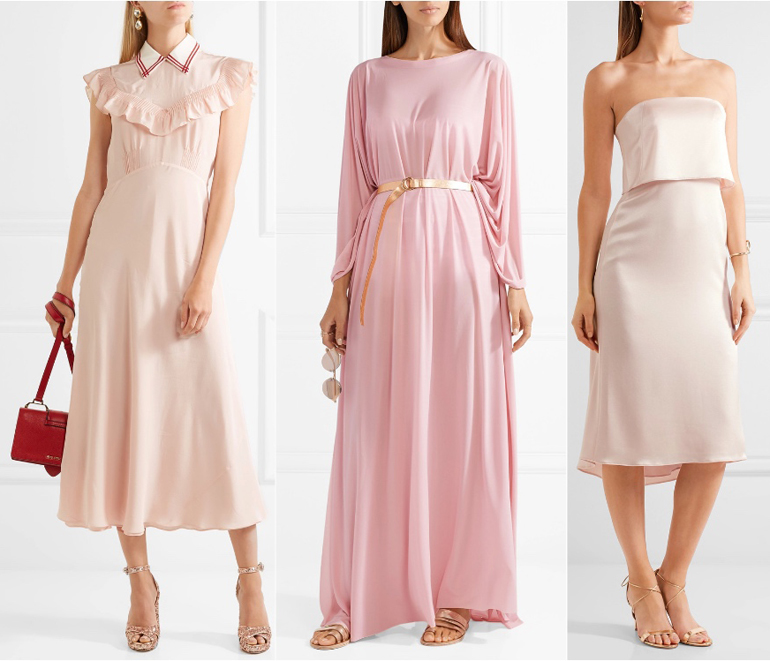 shoes to wear with pale pink dress