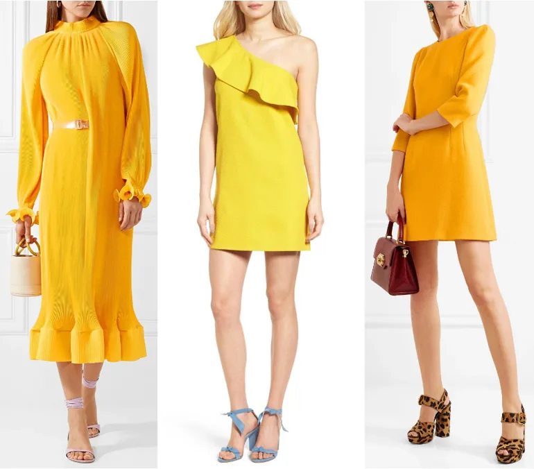 What Color Shoes To Wear With A Yellow Dress Mustard Outfit Yellow ...