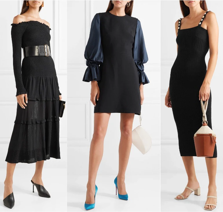 What colour of shoe would match a black formal dress? - Quora