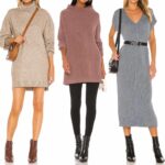 How to Wear a Sweater Dress with Boots & Shoes: from Ankle Boots to ...