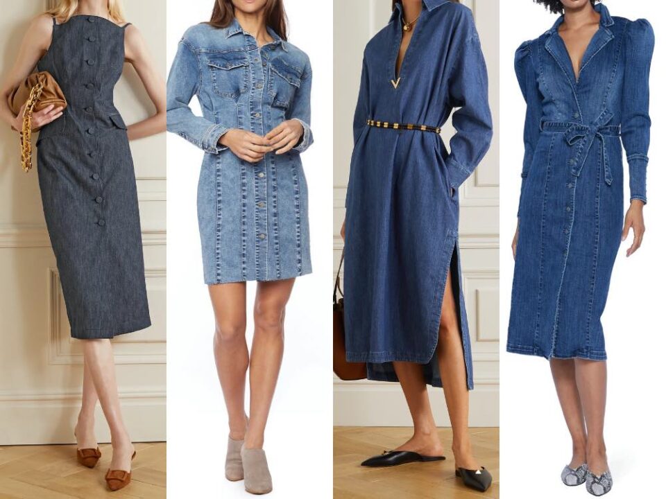 Learn What Shoes To Wear With Denim Dresses To Style A Denim Dress 6265