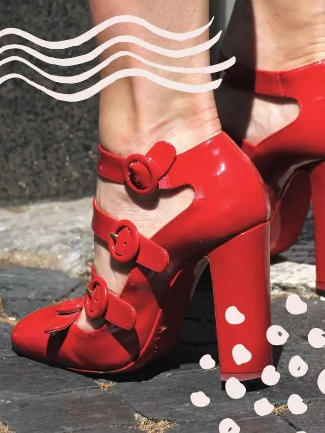 Red Melody high heels - KeeShoes