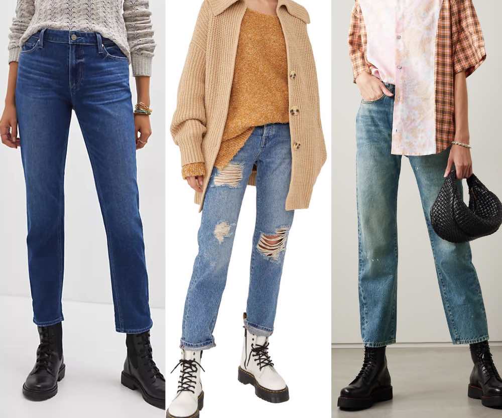 Introducir 88+ imagen jeans combat boots outfit