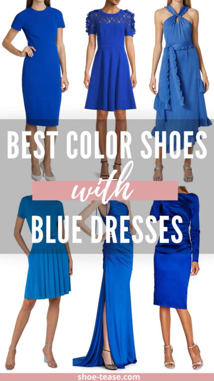 What Color Shoes To Wear With Blue Dress