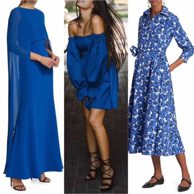 Showing you what color shoes for blue dresses & royal blue dresses look ...