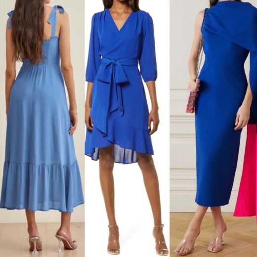 Showing you what color shoes for blue dresses & royal blue dresses look ...