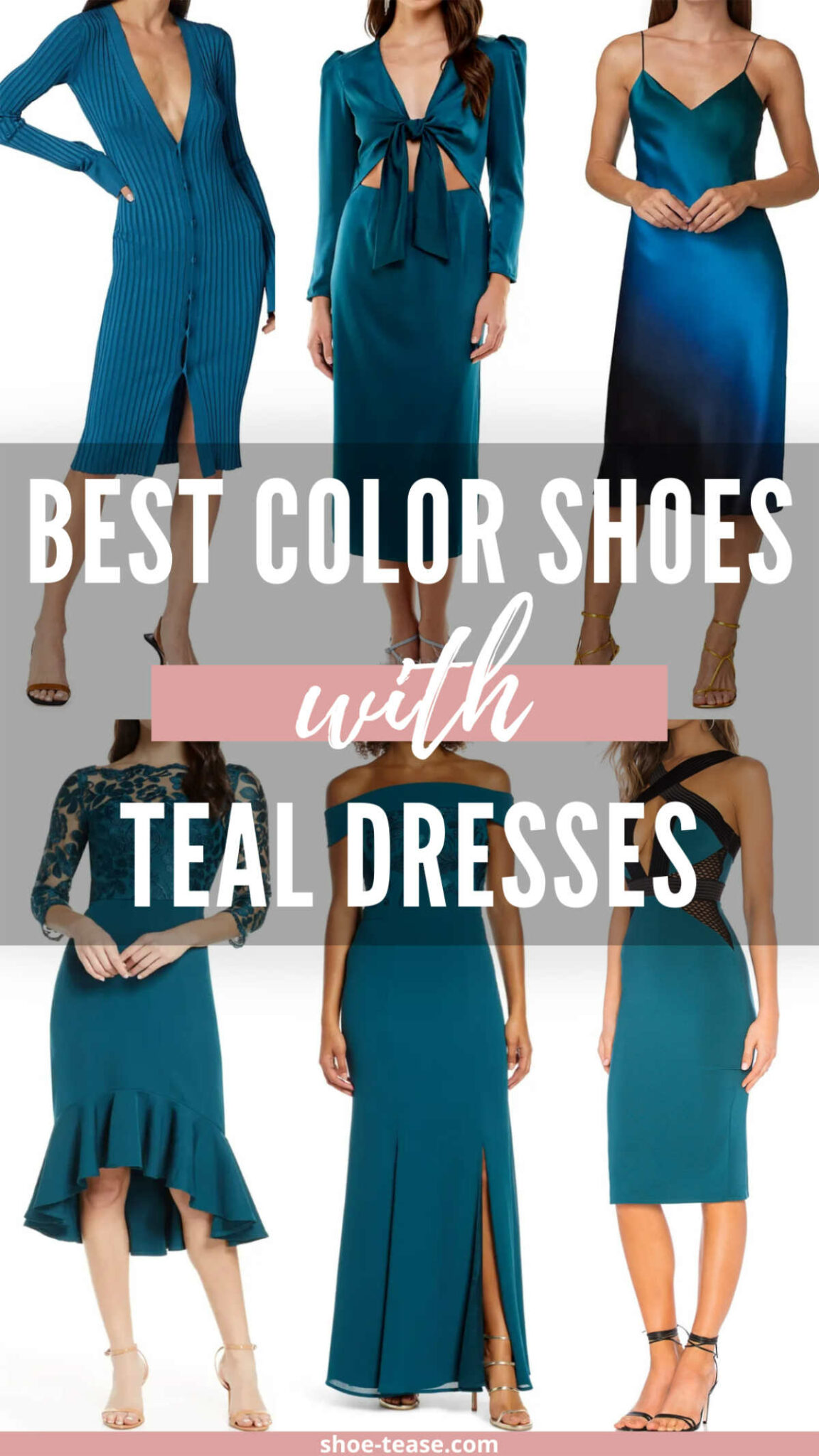 what-color-shoes-to-wear-with-a-teal-dress-8-teal-dress-outfit-ideas