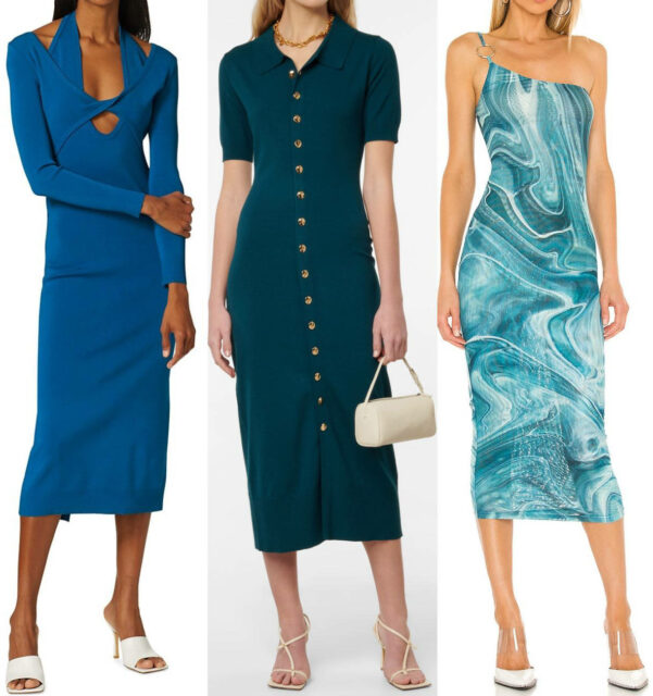 What Color Shoes to Wear with a Teal Dress - 8 Teal Dress Outfit Ideas