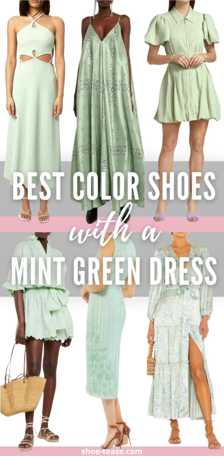 what-color-shoes-to-wear-with-mint-green-dress-sage-green-outfit-ideas