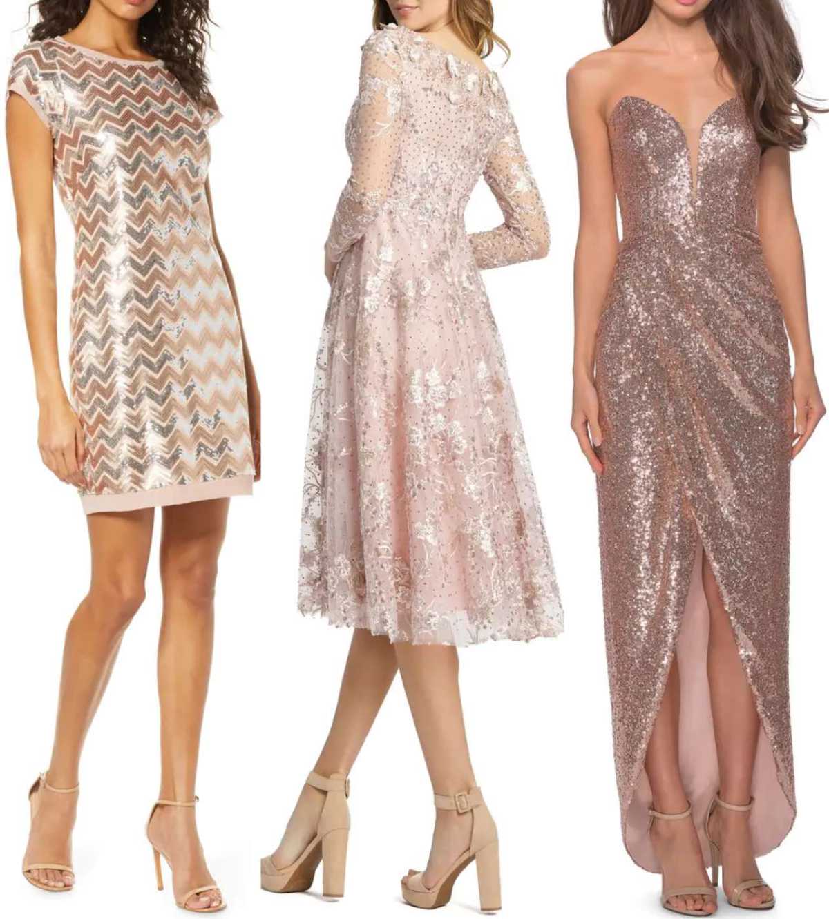 Rose Gold Dress Outfits 