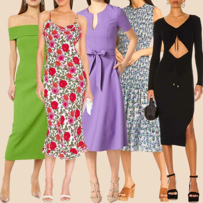 What Shoes to Wear with a Midi Dress - 15 Midi Dress Outfit Ideas