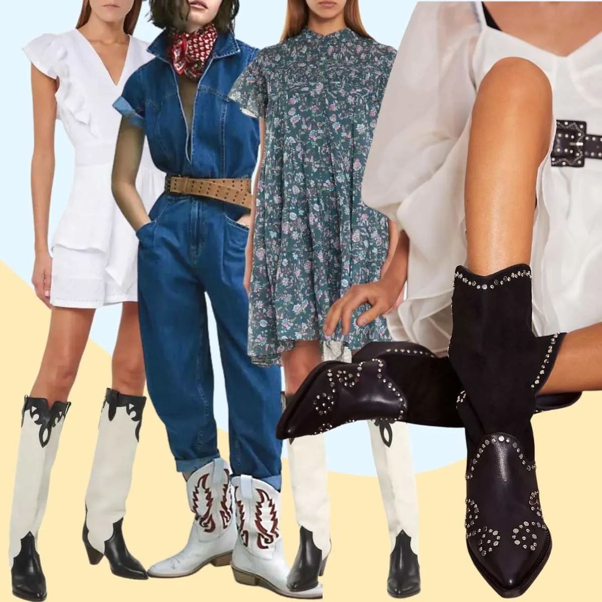 What to wear with Women Western/Cowboy Boots – Juliana Heels