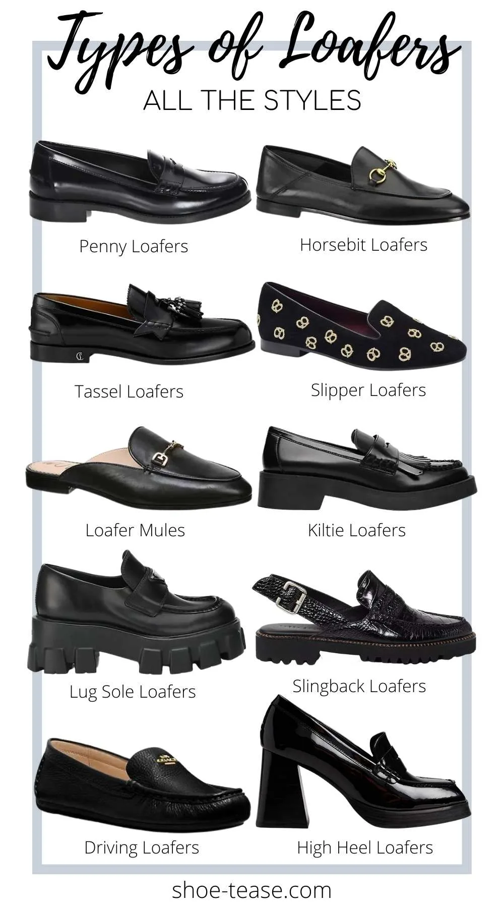 High Heel Leather Loafers: CS256-6 Women's Casual Shoes | Touchy Style