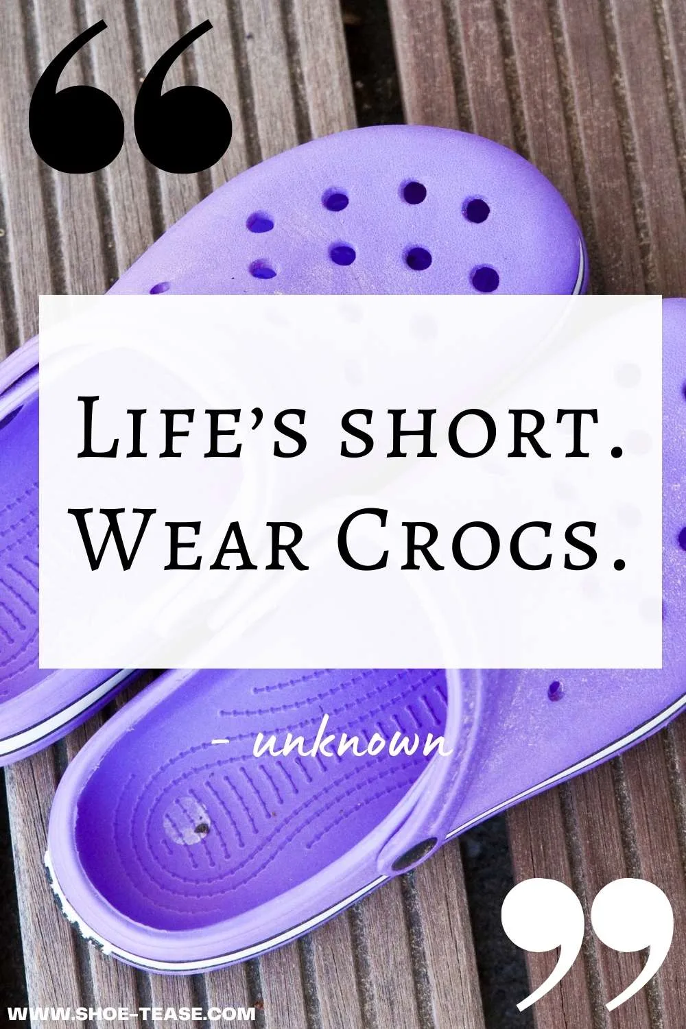 crocs slogan