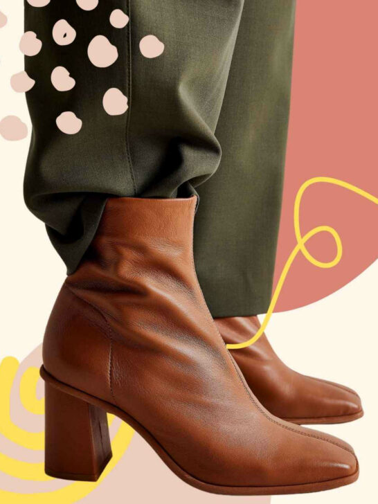 Leather ankle boots with block heel - Women | Mango USA