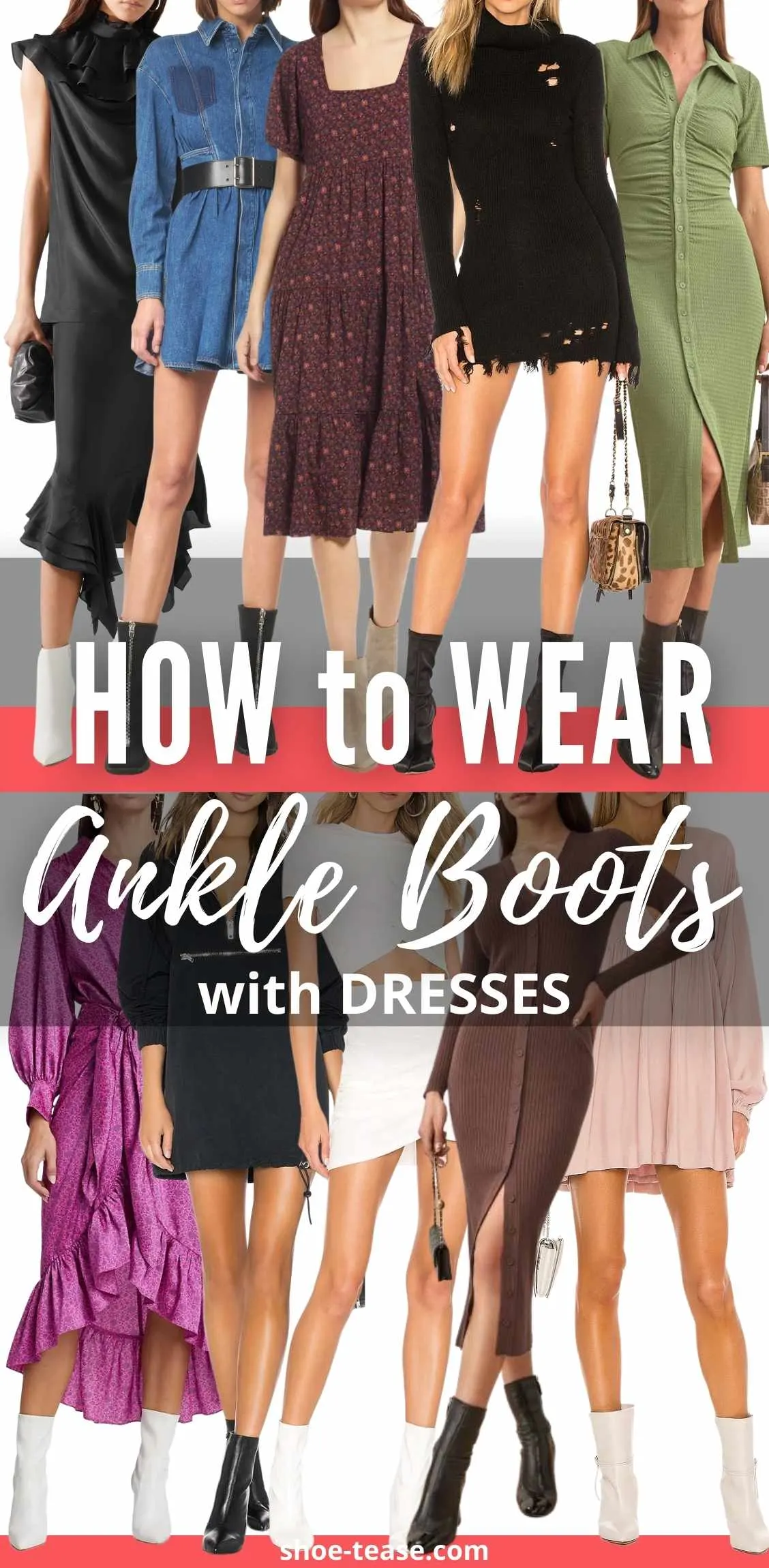 How to Wear Ankle Boots with Dresses: The Ultimate Picture Guide