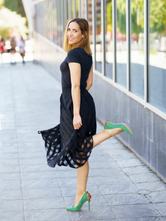 Women's Floral Print Stiletto Heels Fashion Point Toe Dress - Temu United  Arab Emirates